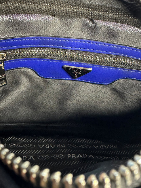 Τσαντάκι Prada Crossbody – Black with Blue Details