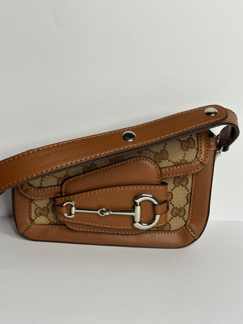Gucci Horsebit 1955 Mini Shoulder Bag – Καφέ