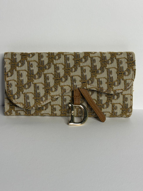 Dior Oblique Saddle Πορτοφόλι – Καφέ