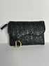 Dior Saddle Embossed Leather Πορτοφόλι – Μαύρο