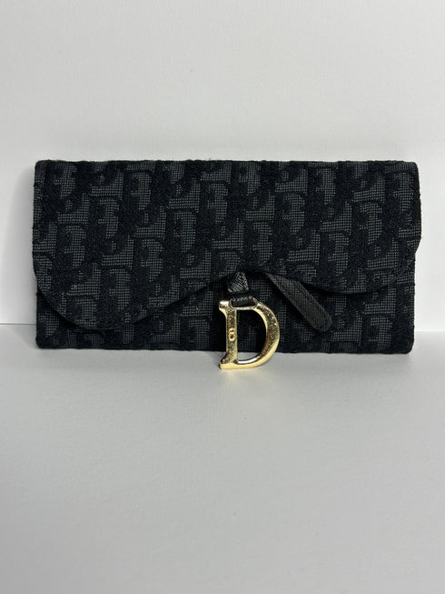 Dior Oblique Saddle Πορτοφόλι – Μαύρο