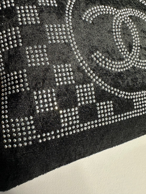 Chanel Crystal Velvet Clutch Τσάντα – Μαύρο
