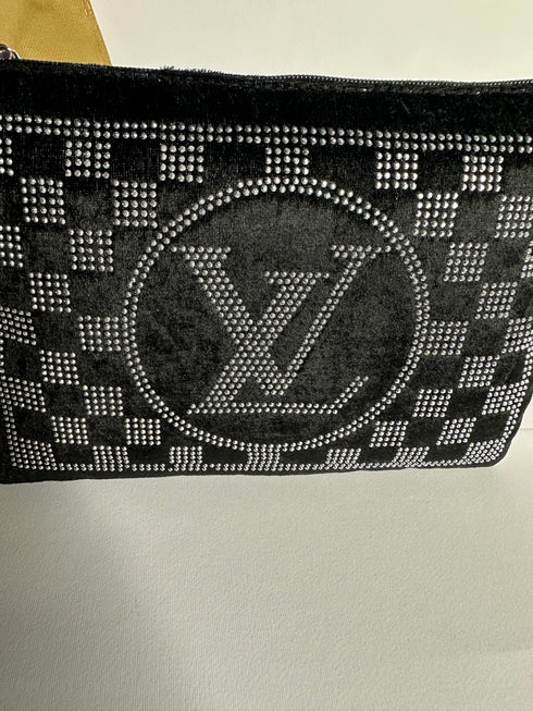 Louis Vuitton Crystal Velvet Clutch Τσάντα – Μαύρο