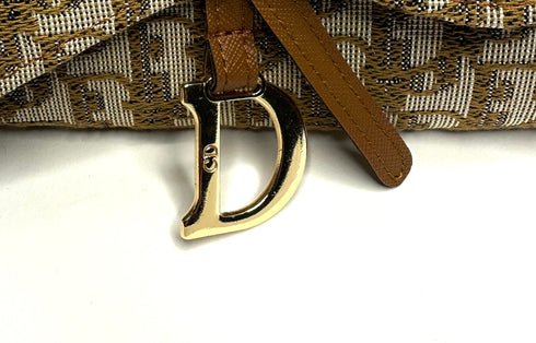 Dior Oblique Saddle Πορτοφόλι – Καφέ