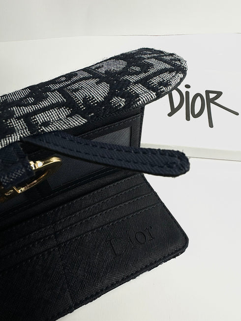 Dior Oblique Saddle Πορτοφόλι – Μπλέ